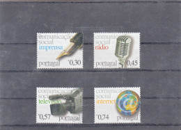 Portugal, (84), Comunicação Social, 2005, Mundifil Nº 3322 A 3325 Used - Used Stamps