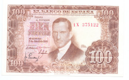 Spain 100 Pesetas 1953 - 100 Pesetas