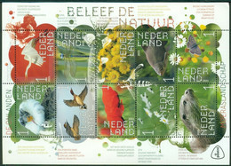 Nederland NVPH 3910-19 V3910-19 Vel Beleef De Natuur Moeraslandschap De Onlanden 2021 MNH Postfris - Ongebruikt