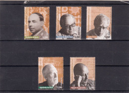 Portugal, (93), Vultos Da História E Da Cultura, 2006, Mundifil Nº 3403 A 3407 Used - Usado