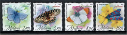 Moldova 2022 . Butterflies. 4v. - Moldawien (Moldau)