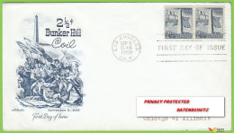 Voyo  USA FDC 1959  Sc#1056 Bunker Hill Coil - 1951-1960