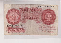 Bank Of England Ten Shillings 2 Scans - 10 Schillings