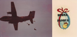 Tematica - Aviazione  - Paracadutismo - Esercito " Buona Pasqua " - Paracaidismo