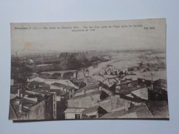 RIVESALTES  Ville Natale Du Maréchal Joffre     Vue Des Deux Ponts Sur L'Agly Apres Les Terribles Inondations De 1940 - Rivesaltes