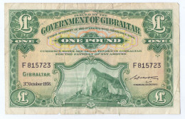 Gibraltar 1 Pound 1958 - Gibilterra