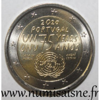 PORTUGAL - 2 EURO 2020 - 75 ANS DE L'ORGANISATION DES NATIONS UNIES - ONU - SPL - Portugal