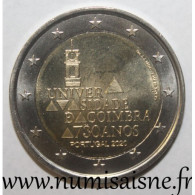 PORTUGAL - 2 EURO 2020 - 730 ANS DE LA FONDATION DE L'UNIVERSITE DE COIMBRA - SPL - Portugal