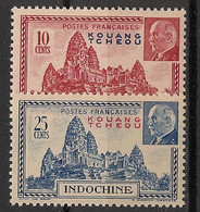KOUANG-TCHEOU - 1941 - N°YT. 138 à 139 - Pétain - Neuf Luxe ** / MNH / Postfrisch - Unused Stamps