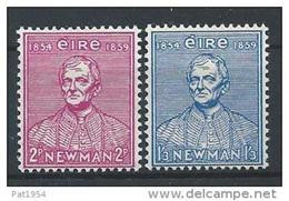 Irlande 1954 N°124/125 Neufs ** MNH Université Catholique - Unused Stamps