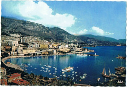 CPM..MONACO..LE PORT ET VUE SUR MONTE CARLO - Harbor