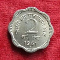 India 2 Naye Paise 1961 B KM# 11 *VT  Mumbai Mint Inde Indien Indies Paisa - Inde