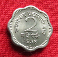 India 2 Naye Paise 1958 B KM# 11 *VT Mumbai Mint Inde Indien Indies Paisa - Inde