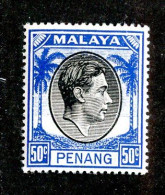 8058 BCXX 1949 Malaysia Scott # 19 MNH** (offers Welcome) - Penang