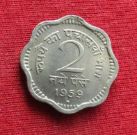 India 2 Naye Paise 1959 B KM# 11 *V1T Mumbai Mint Inde Indien Indies Paisa - Inde
