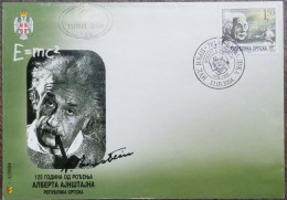 Einstein, Einstein's Theory Of Relativity, Mathematics Formula, Physics, Science, Nobel Prize Smoking Tobacco Serbia FDC - Albert Einstein