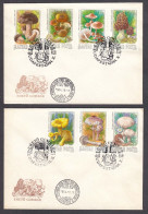 Hungary 1984 - Mushrooms, Mi-Nr. 3708/14A, 2 FDC - FDC