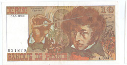 France 10 Francs 1978 P. A. Strohl, G. Bouchet And J. J. Tronche - 10 F 1972-1978 ''Berlioz''