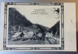 OLD POSTCARD AUSTRIA Österreich STEIERMARK STYRIA Weizklamm M.WENGER'S GASTHAUS  SPUNDFABRICK AK 1917 - Weiz