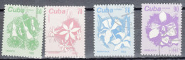 Cuba Série Complète De  Timbres Fleurs N° 2474 à 2478 Oblitérés - Beneficiencia (Sellos De)