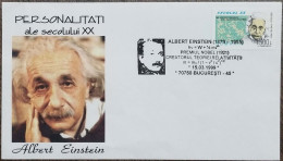 Albert Einstein, Einstein's Theory Of Relativity, Mathematics Formula, Physics, Nobel Prize, Special Cachet Romania FDC - Albert Einstein