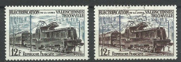 France  N° 1024 Locomotive  Noir Et Bleu   Neuf ( * )   B/TB Le  Timbre Type Sur Les Scans Pour Comparer Soldé ! ! ! - Unused Stamps