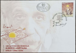 Albert Einstein, Einstein's Theory Of Relativity, Mathematics Formula, Physics, Science, Nobel Prize Judaica Serbia FDC - Albert Einstein