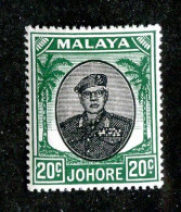 8091 BCXX 1949 Malaysia Scott # 141 MNH** (offers Welcome) - Johore