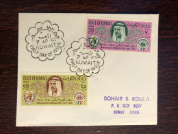 KUWAIT FDC TRAVELLED COVER 1968 YEAR WHO HEALTH MEDICINE - Kuwait