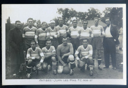 Cpa équipe De Football -- Antibes Juan Les Pins F.C.    1936-37 --   STEP24 - Calcio