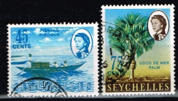 SEYCHELLES / Oblitérés / Used / 1966 - Série Courante/Reine Elizabeth II Et Sujets Divers - Seychelles (...-1976)