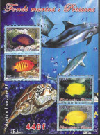 Polynesie Francaise 2005 Fonds Marins Poissons Yv. BF 31 Mi. No.Bl. 31 (944-47) ** MNH Postfrisch Neuf - Blocks & Kleinbögen