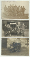 3 CARTOLINE MILITARI FOTOGRAFICHE CON PEZZI DI ARTIGLIERIA 1915/17 ( UNA CON PIEGA ) - Guerre 1914-18