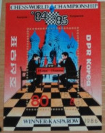 KOREA 1986, Chess, Sports, Mi #B212, Souvenir Sheet, Used - Echecs