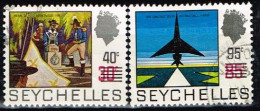 SEYCHELLES / Oblitérés / Used / 1972 - Série Courante Surchargés - Seychelles (...-1976)