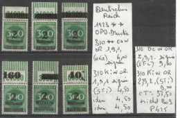 TIMBRE D ALLEMAGNE DEUTSCHES REICH 1923  Nr VOIR SUR PAPIER AVEC TIMBRES COTE 37.50  € - 1922-1923 Lokalausgaben