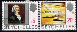 SEYCHELLES / Oblitérés / Used / 1972 - Visite Royale - Seychelles (...-1976)