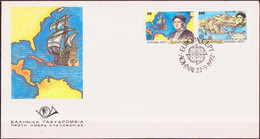 Europa CEPT 1992 Grèce - Griechenland - Greece FDC Y&T N°1784 à 1785 - Michel N°1802A à 1803A - 1992