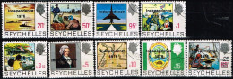SEYCHELLES / Oblitérés / Used / 1976 - Série Courante Surchargé"s Independance 1976" (Série Complète) - Seychelles (1976-...)