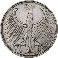 République Fédérale Allemande, 5 Mark, 1959, Munich, Argent, TTB, KM:112.1 - 5 Marchi