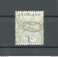 1888-93 Zululand - South Africa - Stanley Gibbons N. 10 - 1 Scellino Dull Green - Usato - Sonstige & Ohne Zuordnung