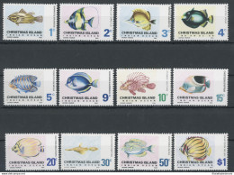 1968-70 CHRISTMAS ISLAND - Yvert Et Tellier N. 22-33 - Pesci Diversi - Serie Di 12 Valori - MNH** - Other & Unclassified