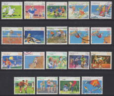 AUSTRALIA 1989-94 " SPORTS "SET OF (19) VFU. - Usados