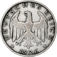 Monnaie, Allemagne, République De Weimar, Mark, 1926, Berlin, TTB, Argent - 1 Mark & 1 Reichsmark