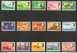 1968 British Solomon Islands - Stanley Gibbons N. 166/180 - Elisabetta II E Vedute - 15 Valori - MNH** - Sonstige & Ohne Zuordnung