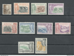 1951 DOMINICA - Stanley Gibbons N. 120/34 - Giorgio VI - Laghi Piantagioni Territori - Serie Non Completa - 10 Valori - - Altri & Non Classificati