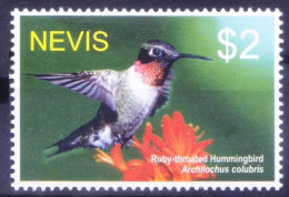 Nevis 2005 MNH, Ruby-throated Hummingbird, Birds - Segler & Kolibris