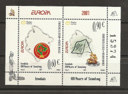 Montenegro 2007,europa Cept,BLOCK ,, ,mnh - 2007