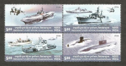 India 2006 President Fleet Review Se-tenant Mint MNH Good Condition (PST - 92) - Neufs