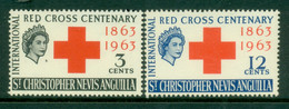 St Christopher Nevis Anguilla 1963 Red Cross Centenary MUH - St.Christopher, Nevis En Anguilla (...-1980)